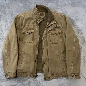 Levis Jacket Sz L Military Field Trucker Carpenter Biker Quilted Gorpcore Rugged